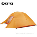 2.4kg orange mountaineering trekking double tent canvas